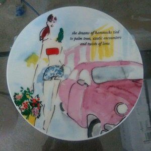 Kate Spade "Grand Tour" Porcelain Lenox Plate